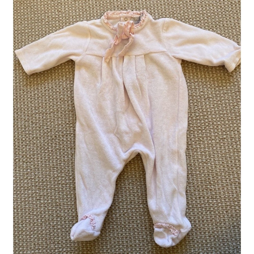 Patachou Baby Girl Portugal Pink Velvet Pajama All In One 1m 1 Month Newborn NB